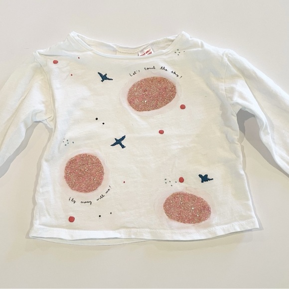 Zara 9-12 months long sleeve top - Picture 2 of 4